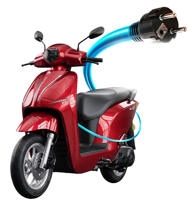 Integrated charger bike