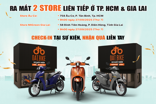 Dat Bike khai trương 2 store mới tại TP.HCM & Gia Lai. Mở rộng thêm ở Miền Nam & Tây Nguyên