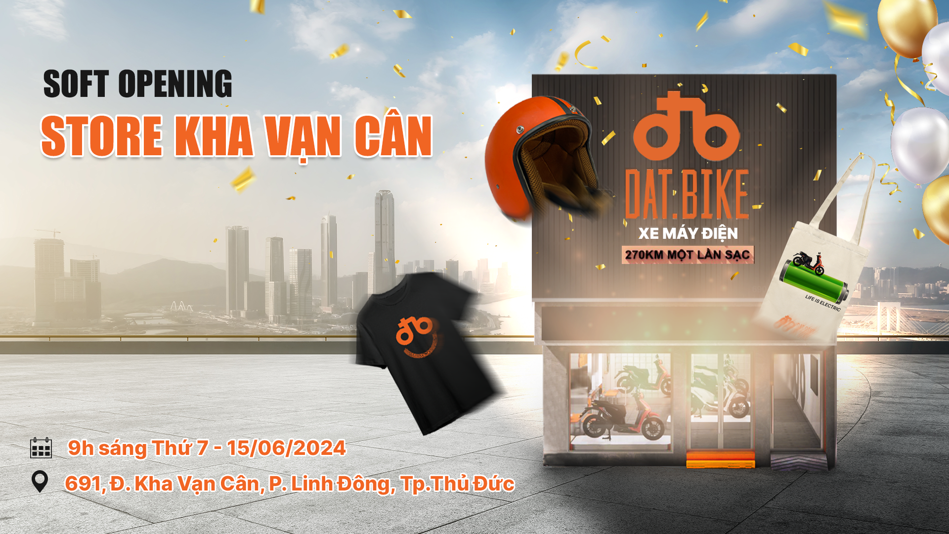 Dat Bike khai trương Store Dat Bike Kha Vạn Cân (Thủ Đức)