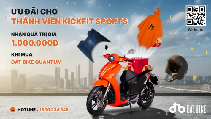 Ưu đãi dành cho Hội viên Kickfit Sports khi mua xe Dat Bike Quantum