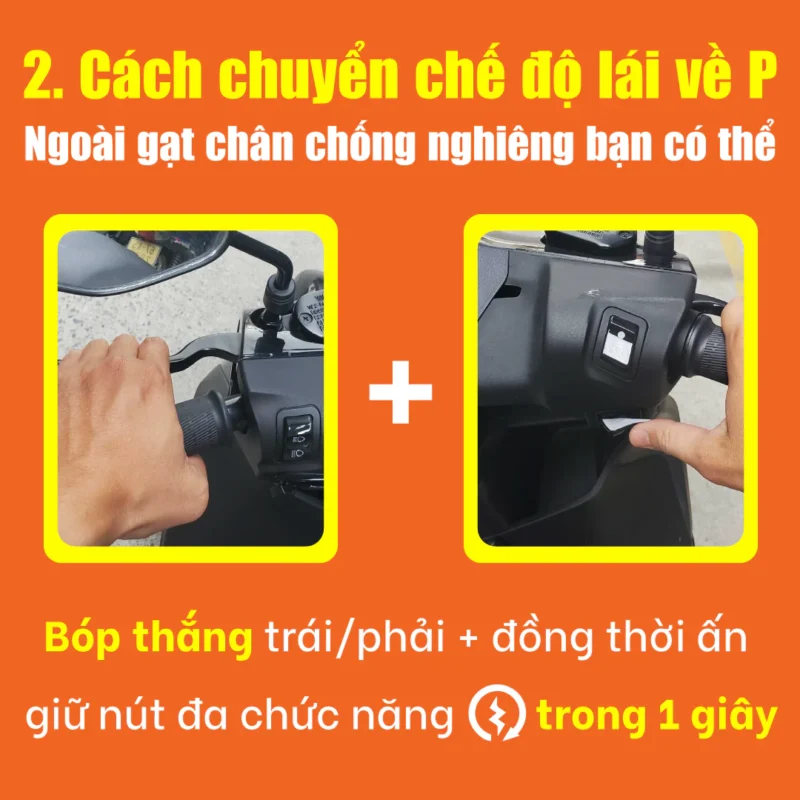 Cách chuyển chế độ lái về "P"
