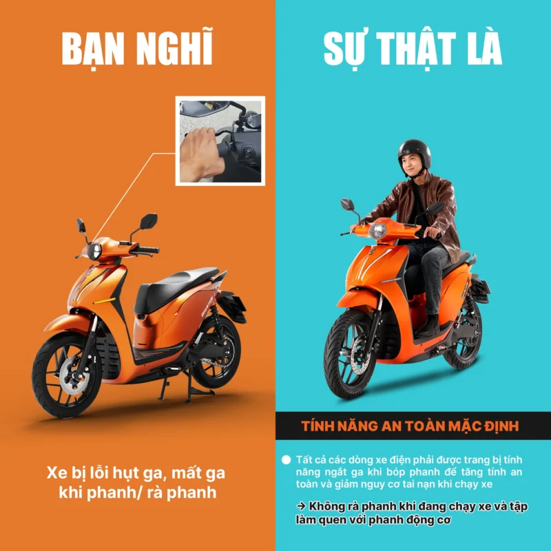 Xe bị hụt ga, mất ga khi phanh