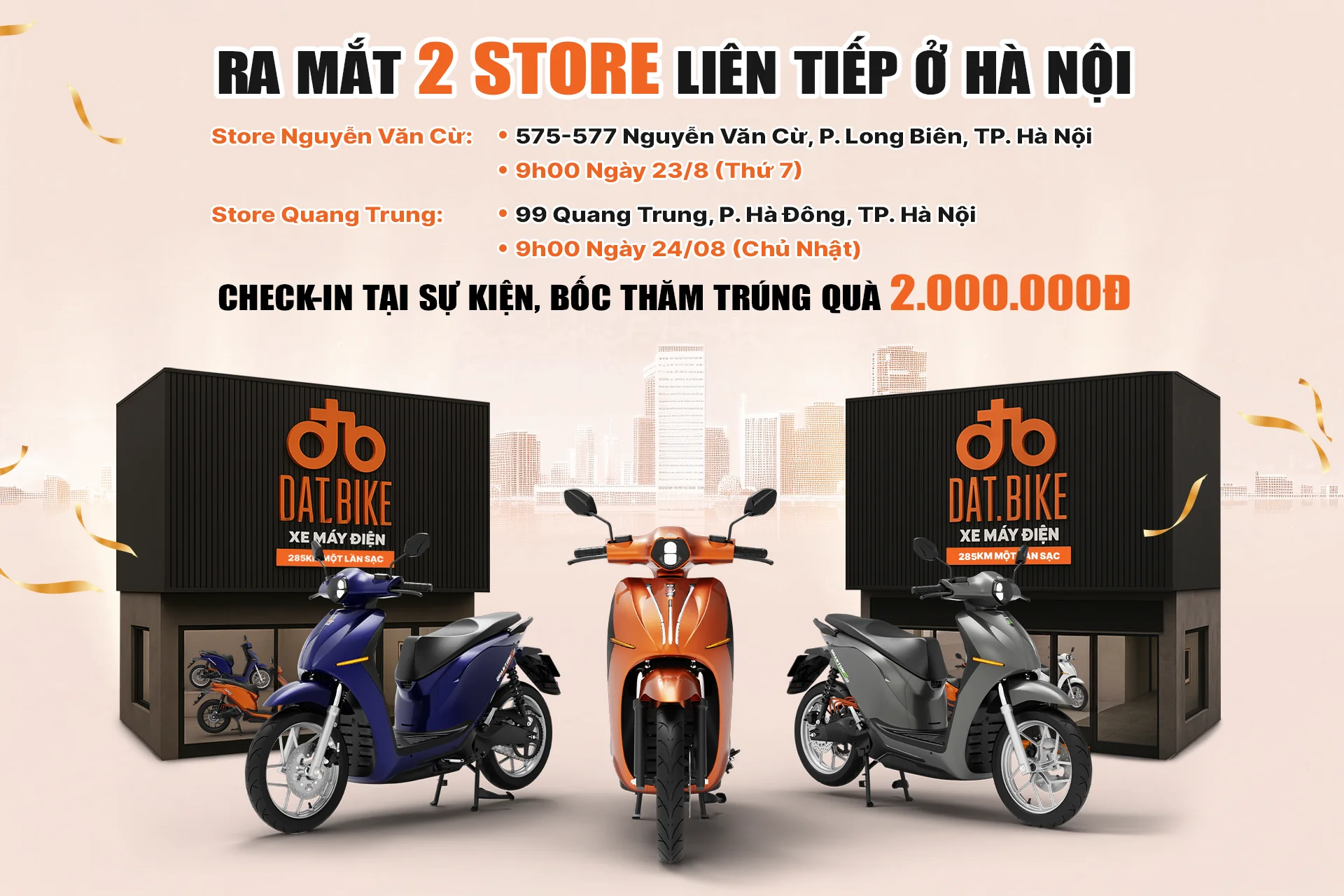 Dat Bike mở rộng tại Hà Nội với 2 store mới chỉ trong 1 tuần