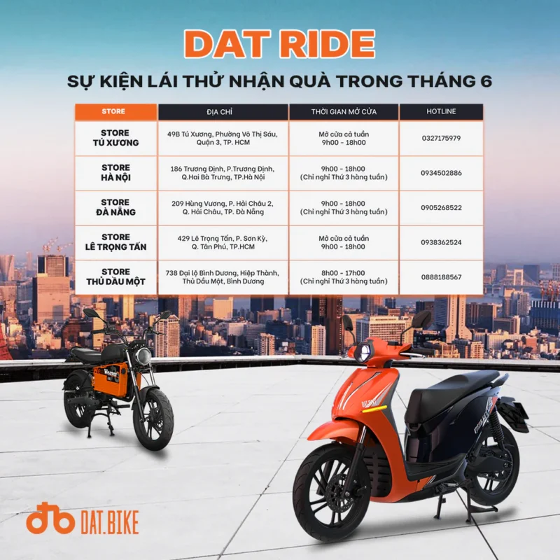 Lịch lái thử tuần 1 (1/6 - 9/6)