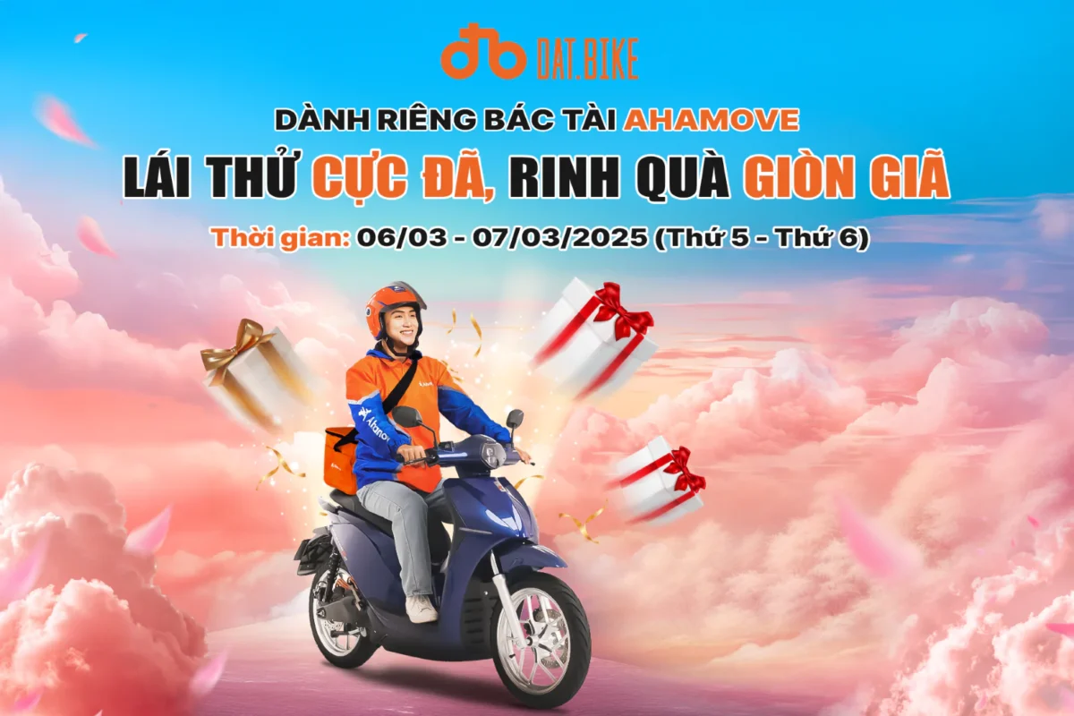 Lái thử cực đã, rinh quà giòn giã dành cho bác tài Ahamove (6/3 - 7/3/2025)