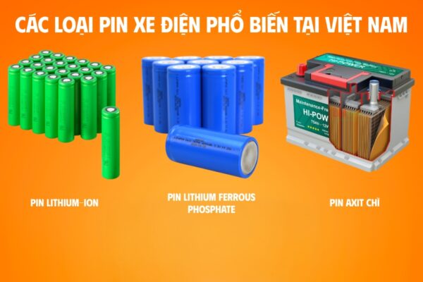 Pin xe điện được sử dụng phổ biến tại Việt Nam