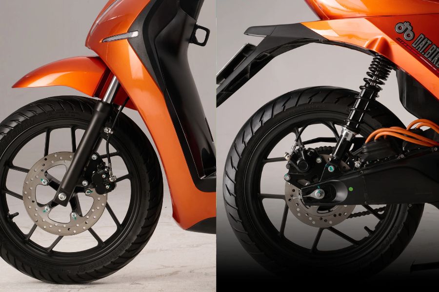 Xe Dat Bike trang bị phanh tái tạo năng lượng được tối ưu để hoạt động liền mạch