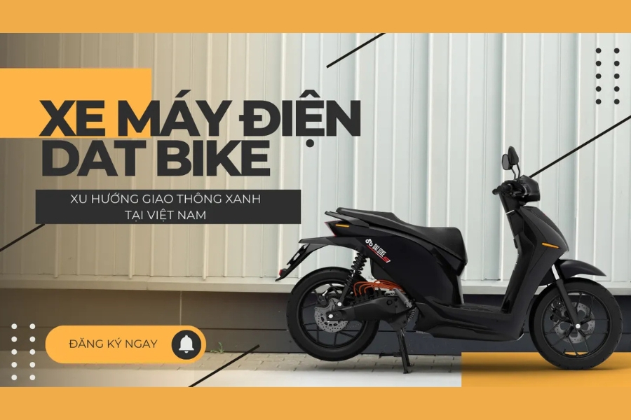Xe máy điện Dat Bike có thể khóa xe từ xa bằng điện thoại