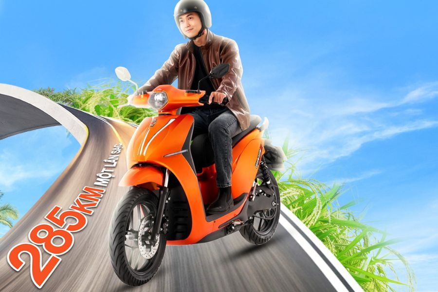 Xe máy điện Dat Bike có thể di chuyển đến 285km cho một lần sạc