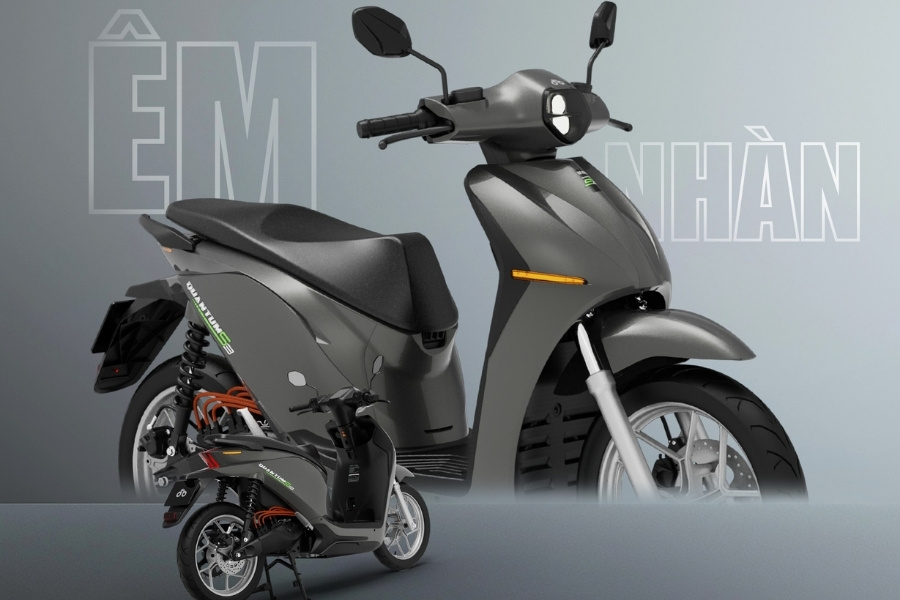 Xe máy điện Dat Bike màu đen, xanh dương có thể gắn thêm phụ kiện màu hợp mệnh Thổ