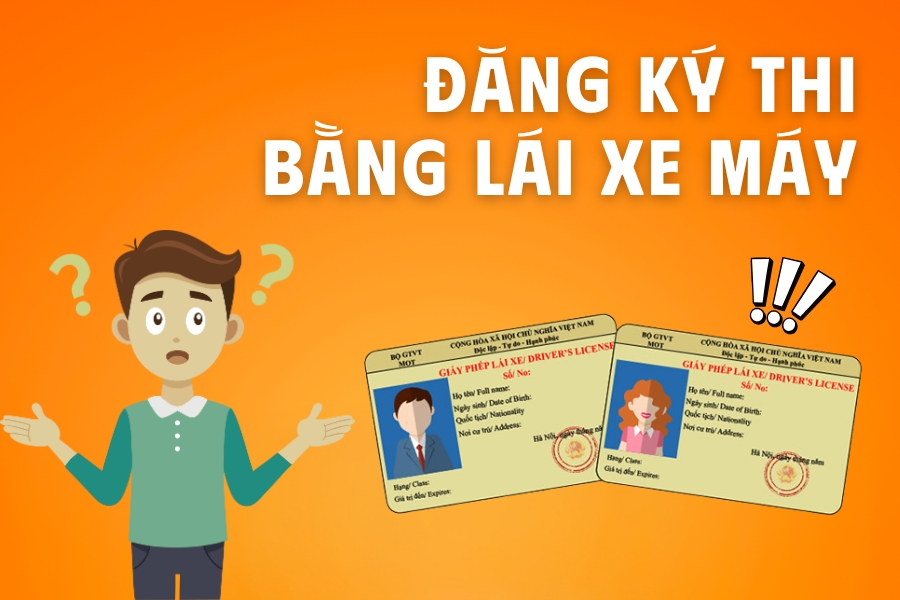 Đăng ký thi bằng lái xe máy cần những gì
