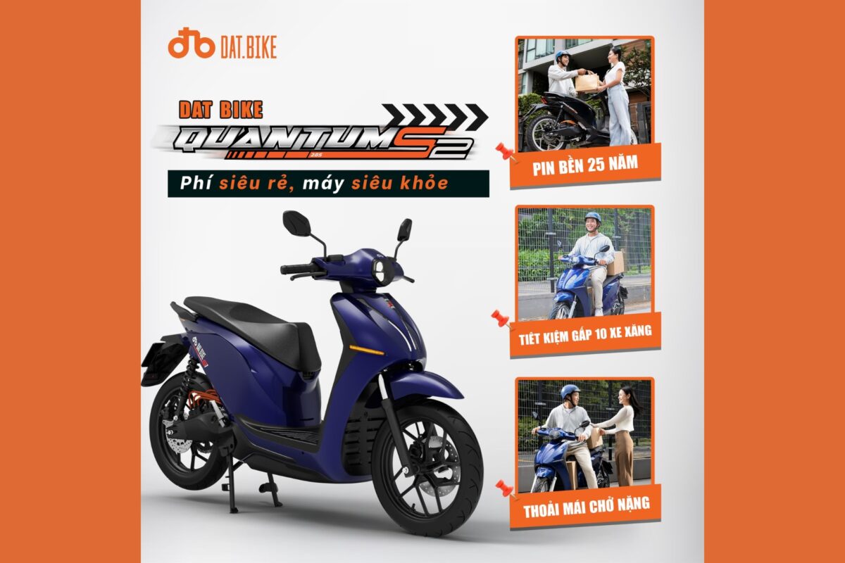 Xe máy điện quãng đường siêu dài, siêu tiết kiệm | Chỉ có thể là Quantum S2