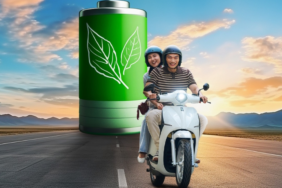 Giá pin của xe máy điện Dat Bike từ 18 - 20 triệu đồng tùy phiên bản