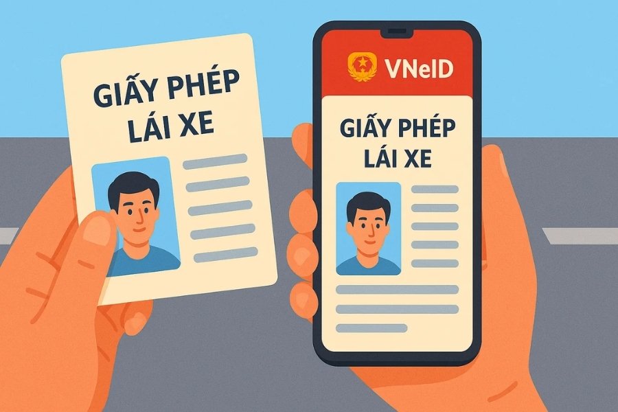 Giấy tờ xe điện tử trên VNeID có giá trị pháp lý tương đương bản giấy