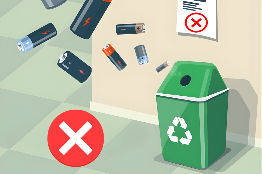 Tuân thủ quy định về thu gom pin cũ cho một môi trường sống xanh, sạch