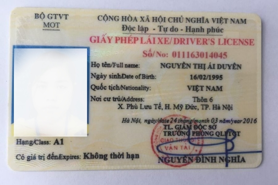 Giấy phép lái xe máy hiện nay gồm hạng A1 cho xe từ 50 đến dưới 175cm3