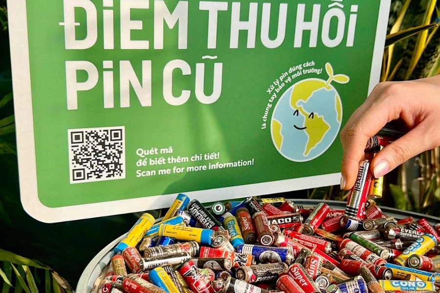Thu hồi pin cũ là hành động thiết thực nhằm bảo vệ môi trường