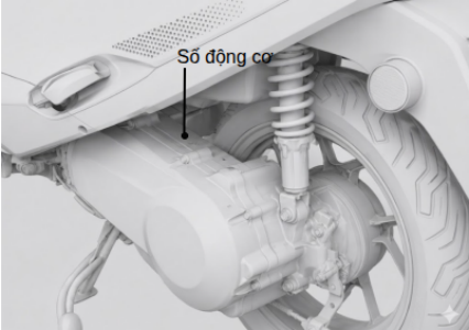 Vị trí số động cơ trên xe Dat Bike ERA