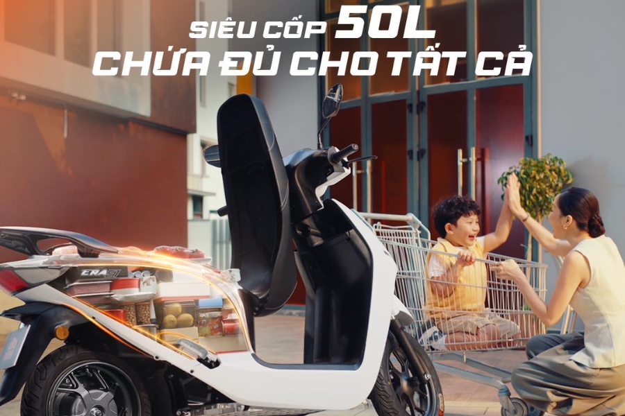 Dat Bike ERA (E1 & E2) sở hữu siêu cốp 50L lớn nhất thế giới, thoải mái chứa mọi đồ đạc Dat Bike ERA (E1 & E2) sở hữu siêu cốp 50L lớn nhất thế giới, thoải mái chứa mọi đồ đạc